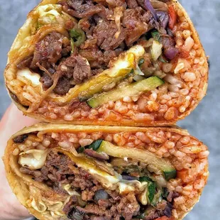 Our special bibimbap burrito is back!