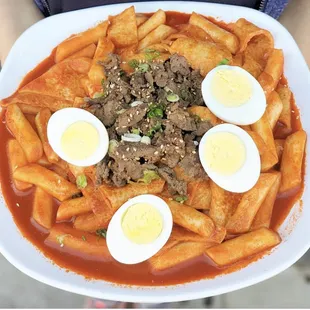 Try our special spicy rice cake! :) You will like it! Let's make a reservation for the weekend!