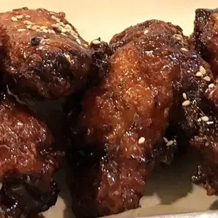 Soy garlic wings are juicy and crispy!!! Truly 10 times better than KFC!