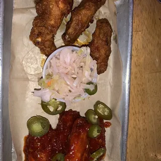 6pcs wings(1-2 flavors)