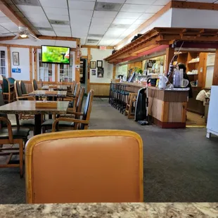 Inside the restaurant