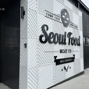 the front of the building