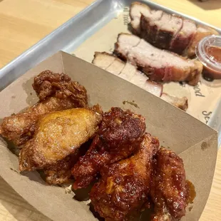 Soy garlic &amp; sweet and mild wings