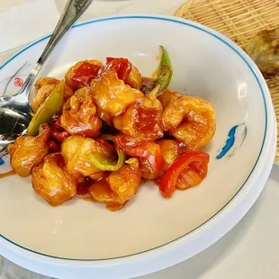 Sweet and sour shrimp