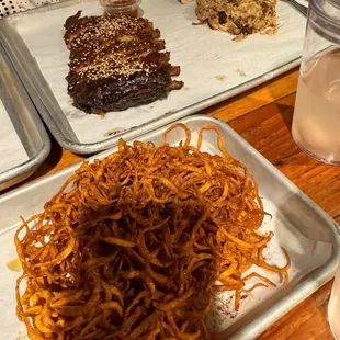 Sweet Potato Birds Nest Sweet Potato Birds Nest Soy Pork Spare Ribs Hickory Pulled Pork