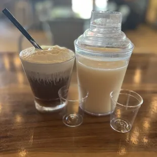 Butter Beer and yogurt soju