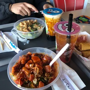 Creat Build Your Own Poke Bowl and bubble tea