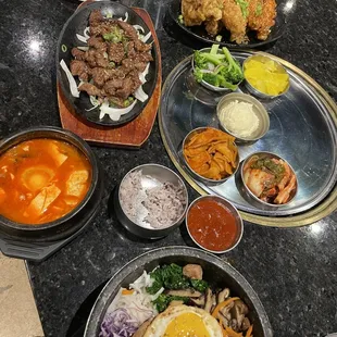 Bibimbab Kalbi Soondubu Chicken Wings