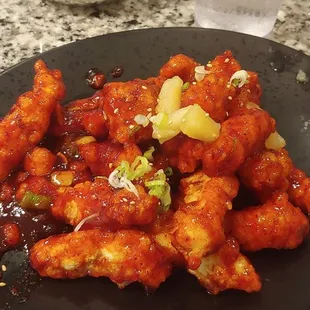 Kan Poong Gi (Korean fried chicken)