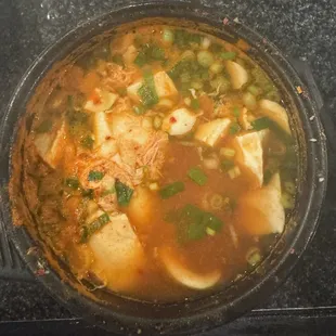 Tofu soup