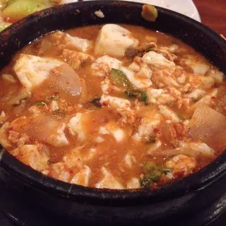 Vegetable Soft Tofu Soup Lunch