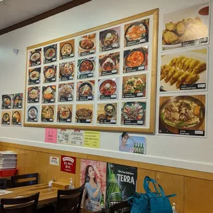 sushi and sashimi, menu