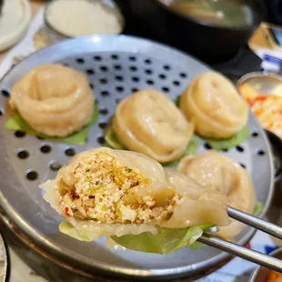 Inside of the mandu - thought there was going to be meat