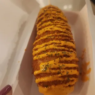 1/2 n 1/2 K-Dog with saracha ranch