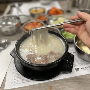 Sul Lung Tang and Bulgoki Combo Dinner