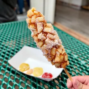 9. potato hot dog with beef inside