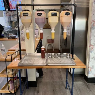 Weird udder sauce dispensers but they make the perfect drizzle!