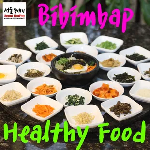 a variety of healthy food