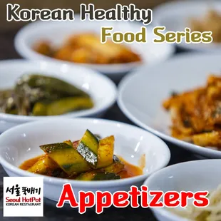 a variety of appetizers