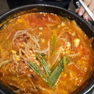 spicy beef and leek soup $19.99