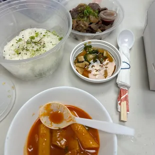 Bulgogi Entree - Spicy Rice Cake Stew - - Tteokbokki