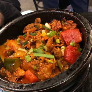 D22. Stone Pot Spicy Pork Dupbap