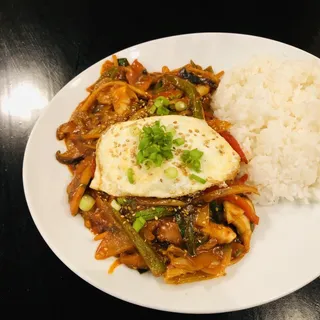 Stir-fried Seafood Jambong Rice