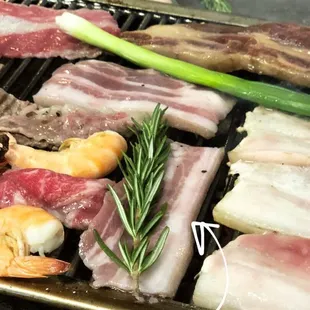 Red wine pork belly was yummy too!