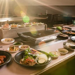 sushi and sashimi, interior