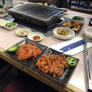 BBQ meats served with jalapeño are spicy.