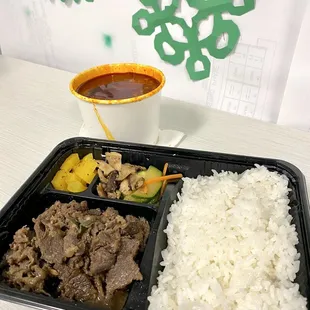 Bi bim bap plate with soondubu :)