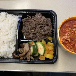 Soondubu bulgogi set