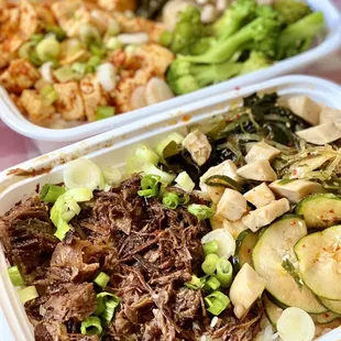 Braised beef &amp; organic tofu