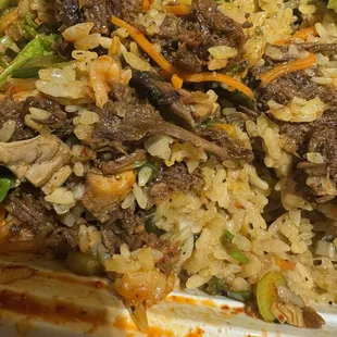 Braised Beef, mid-meal. Was too excited to eat, forgot to take a photo.