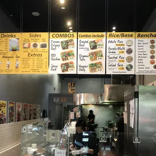 Seoul Kitchen menu board