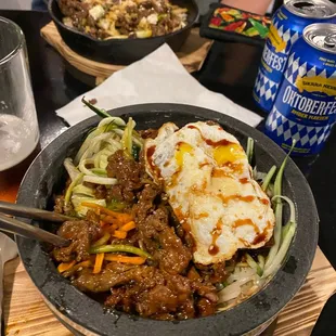 Beef Bibimbap with Egg
