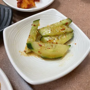 Banchan; cucumber