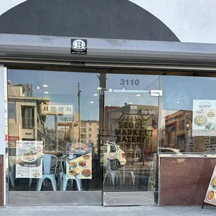 Few items in the window