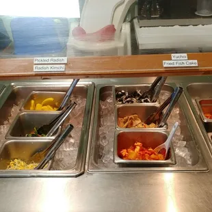 Wide selection of side dishes. Buffet