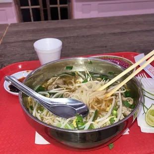 Midmeal on this 2. Garlic Pho