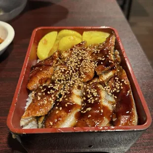 Eel Broiled Fresh on a Bed of Steamed Rice