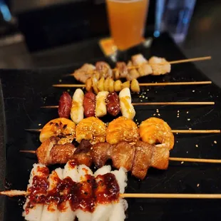 All skewers (모듬) combo + beer, perfect for the duo @surrea1ity