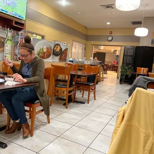 Inside establishment