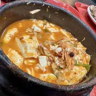#1 Soft Tofu Stew (Seafood)