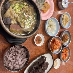 Soondae Combo, $25 flat after taxes. (Pink dish excluded)