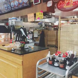 sushi and sashimi, interior