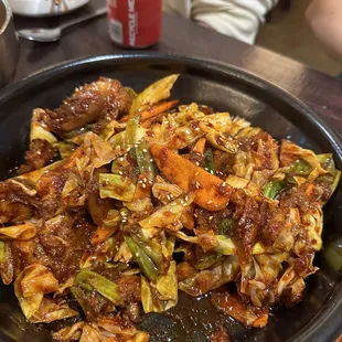 a bowl of food