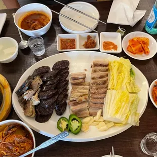 Soondae and Bossam Combination Specialty