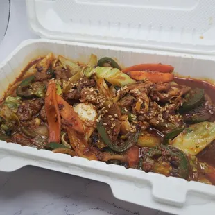 Spicy Pork to go