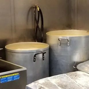 Boiling soup